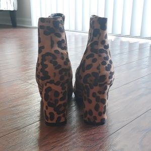 Forever 21 Shoes - Sz 10 Leopard Print Block Print Booties Forever 21 Shoes - Sz 10 Leopard Print Block Print Booties